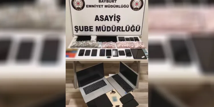 Bayburt merkezli dolandırıcılık operasyonunda 5 tutuklama