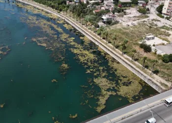 Seyhan Nehri kirliliğe teslim oldu, gönüllü genç sandalla temizliğe çıktı