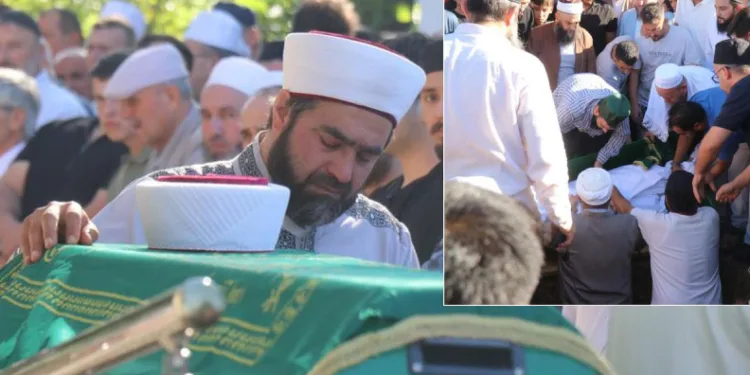 İmam babanın en zor görevi! Oğlunun cenaze namazını kıldırdı