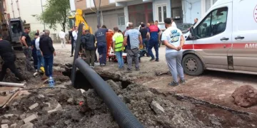 Ordu’da altyapı çalışmasında göçük altında kalan 2 işçi yaralandı