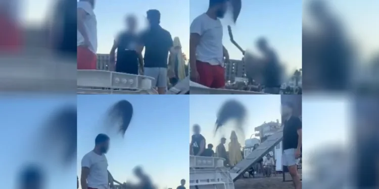 Sahilden kaldırılmak istenen gençlere kum fırlatıldı: 2 gözaltı