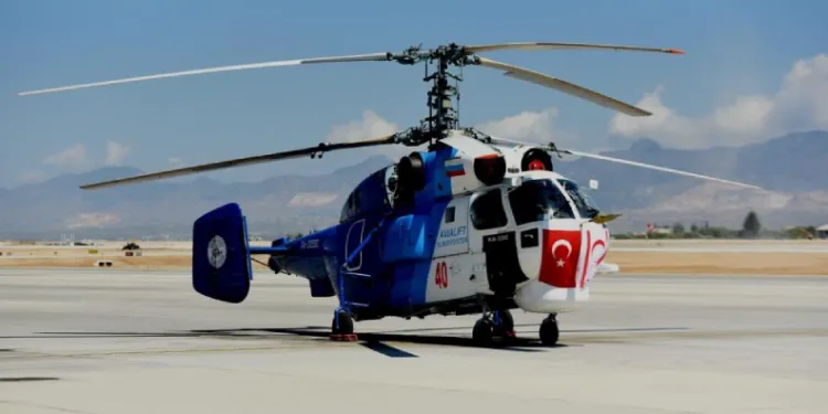 Türkiye’den KKTC’ye yangın söndürme helikopteri teslim edildi