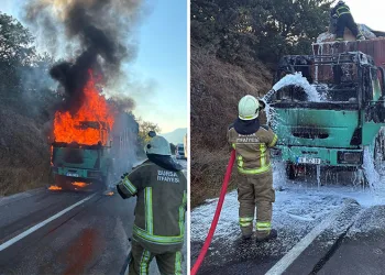 Bursa’da depo ve tarlalık alanda yangın