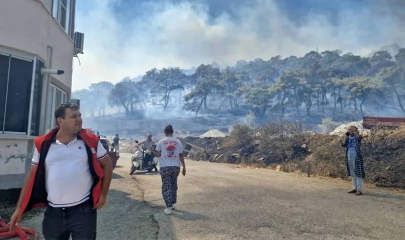 Kazdağları’nda korkutan yangın! Alevlerin yönü Zeytinli’ye döndü