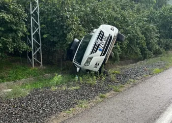 Ordu’da SUV araç devrildi, sürücü yara almadan kurtuldu