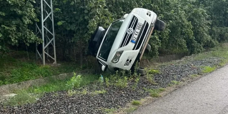 Ordu’da SUV araç devrildi, sürücü yara almadan kurtuldu