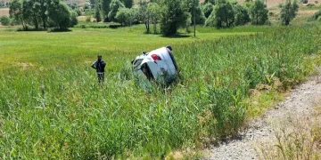 Ordu’da SUV araç devrildi, sürücü yara almadan kurtuldu