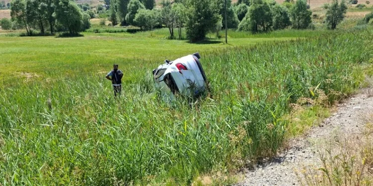 Ordu’da SUV araç devrildi, sürücü yara almadan kurtuldu