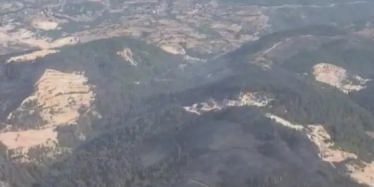Muhtarın erken müdahalesi yangının büyümesini önledi