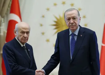 Erdoğan ile Bahçeli Beştepe’de bir araya geldi