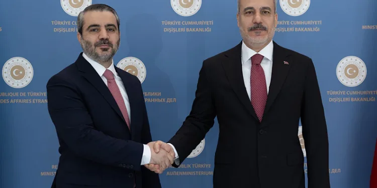 Bakan Fidan, Suriyeli mevkidaşı Şeybani ile görüştü