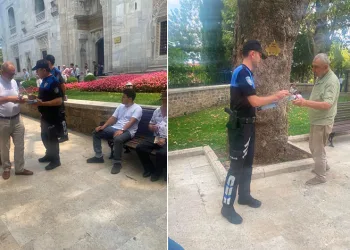 Bursa’da polisten vatandaşlara güvenlik bilgilendirmesi