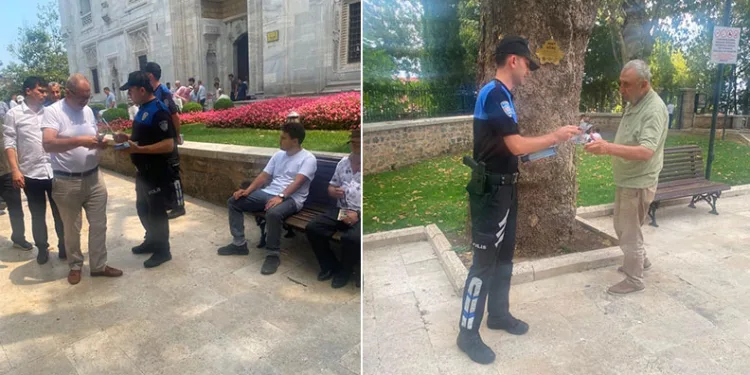 Bursa’da polisten vatandaşlara güvenlik bilgilendirmesi