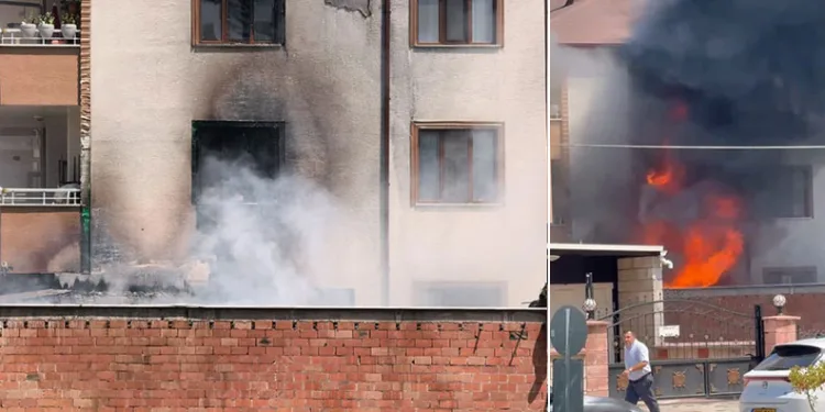 Bursa’da depoda çıkan yangın apartmanı yakıyordu