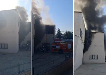 Bursa’da metal fabrikasında yangın