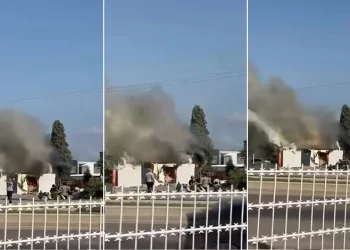 Bir anda patlayan trafo paniğe sebep oldu