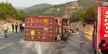 Bilecik’te 2 tır çarpıştı, 1 kişi yaralandı