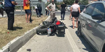 Burdur’da motosiklet ile otomobil çarpıştı: 1 yaralı