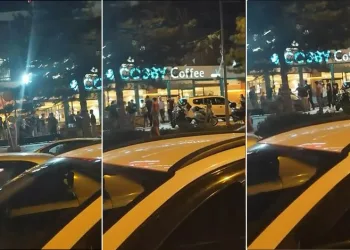 İki grup arası kavga kamerada