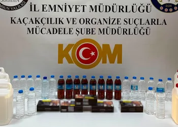 37 litre el yapımı sahte içki ele geçirildi