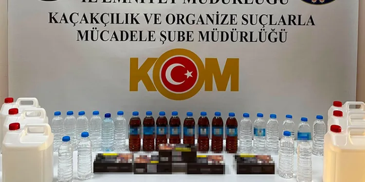 37 litre el yapımı sahte içki ele geçirildi