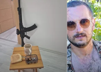 Çatalca’da silahlı şahıs kendisini eve kapattı