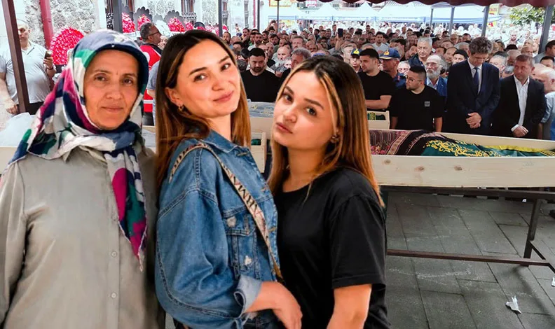 Giresun’da sel sularına kapılan anne ile iki kızı son yolculuklarına uğurlandı