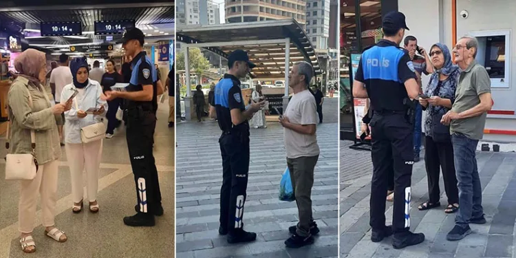 Bursa’da polis ekiplerinden vatandaşlara güvenlik bilgilendirmesi