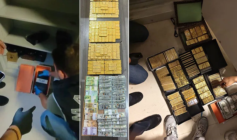 Alihan Kuriş soruşturmasında 200 kilo altın ele geçirildi