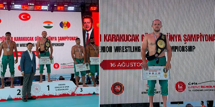 Büyükşehir Belediyesporlu Fazlı Eryılmaz dünya şampiyonu