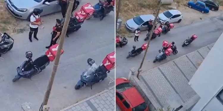 Korsan sipariş kuryeleri kapıya dizdi, kuryeler isyan etti