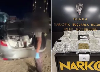 Bursa’da 45 kilo uyuşturucu ele geçirildi
