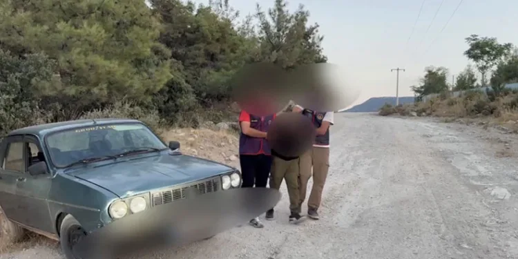 Denizli’de silahlı zorla kız kaçıran şüpheli ormanlık alanda yakalandı