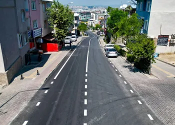 Büyükşehir Nilüfer’de Dumlupınar Caddesi’ni yeniledi