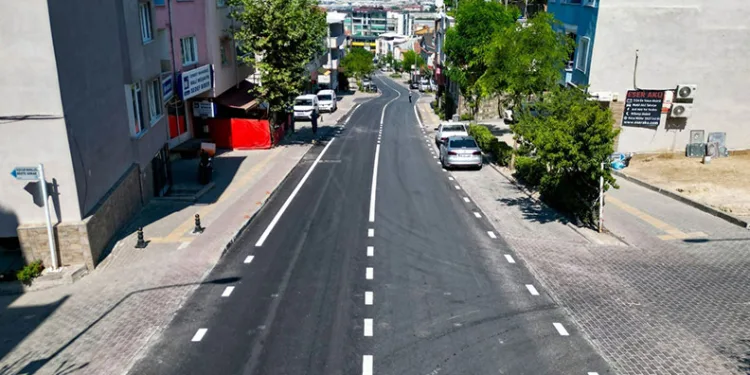 Büyükşehir Nilüfer’de Dumlupınar Caddesi’ni yeniledi