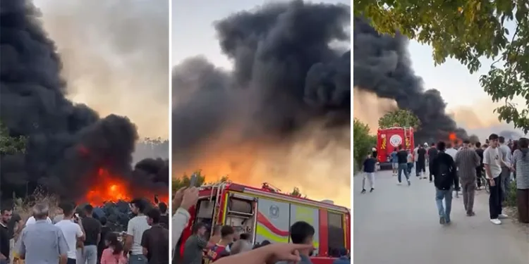 Bursa’da hurdalık alanda yangın