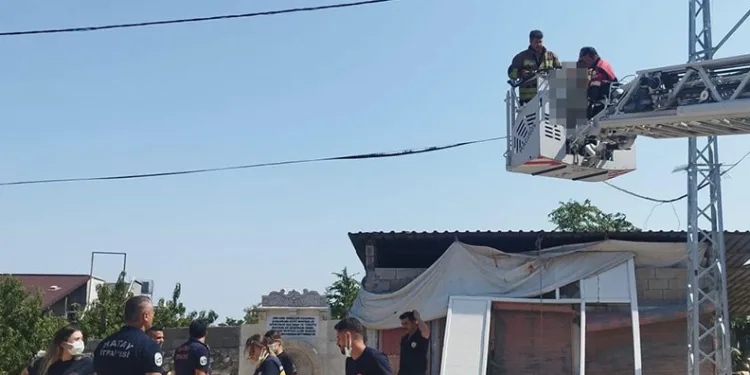 Elektrik direğinde erkek cesedi bulundu