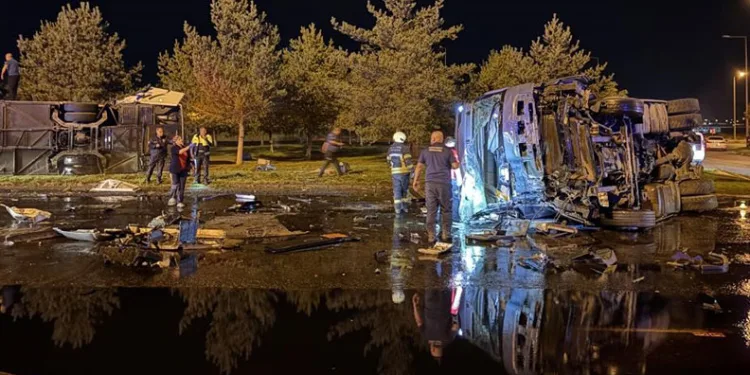 Kayseri’deki kazada faciadan dönüldü