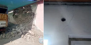 Kayseri’deki depremde bazı evlerde hasar oluştu