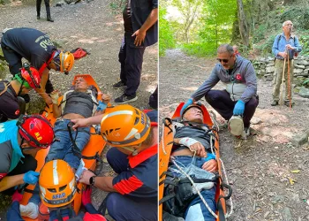 Uludağ’da ayağı kırılan 75 yaşındaki adam kurtarıldı