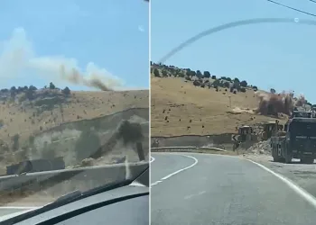 Kontrollü patlatma orman yangını çıkardı