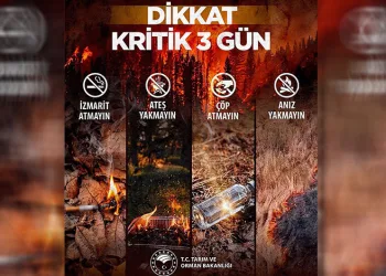 Orman yangınları açışından kritik 3 gün