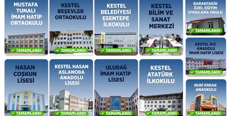 Kestel Belediyesi’nin okullarda bakım mesaisi