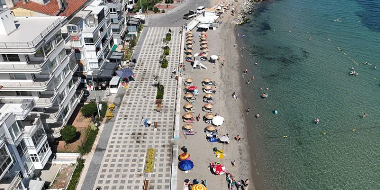 Mudanya’da plajlar ful çekiyor