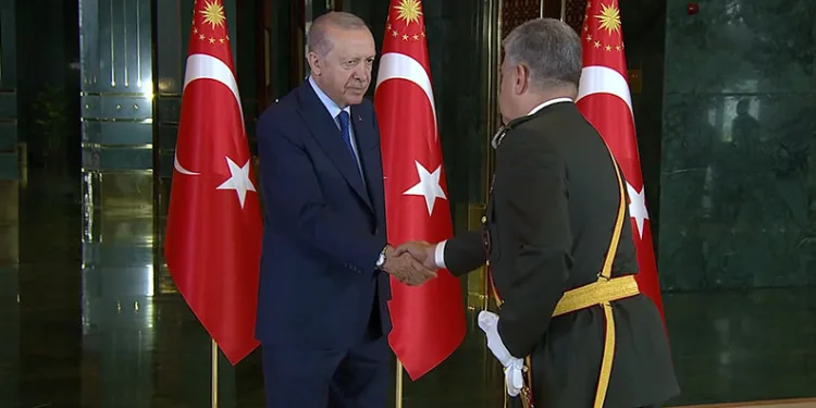 Cumhurbaşkanı Erdoğan, 30 Ağustos Zafer Bayramı tebriklerini kabul etti