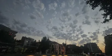 Elazığ’da bulutların görsel şöleni