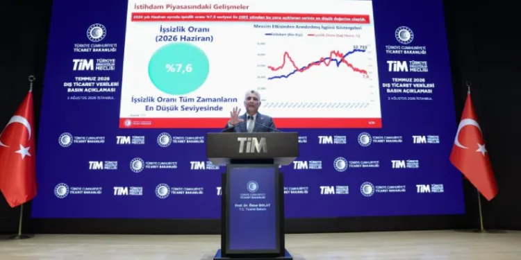 Bakan Bolat: “25,6 milyar dolarla tarihin en yüksek Temmuz ayı ihracatı gerçekleşti”