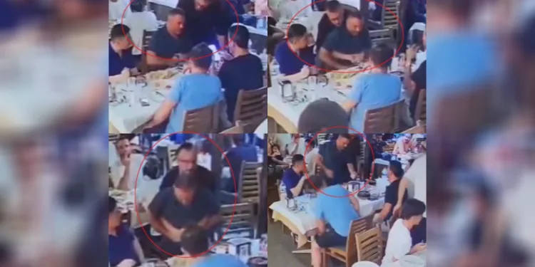 Boğazına lokma kaçan vatandaşı Heimlich manevrası kurtardı