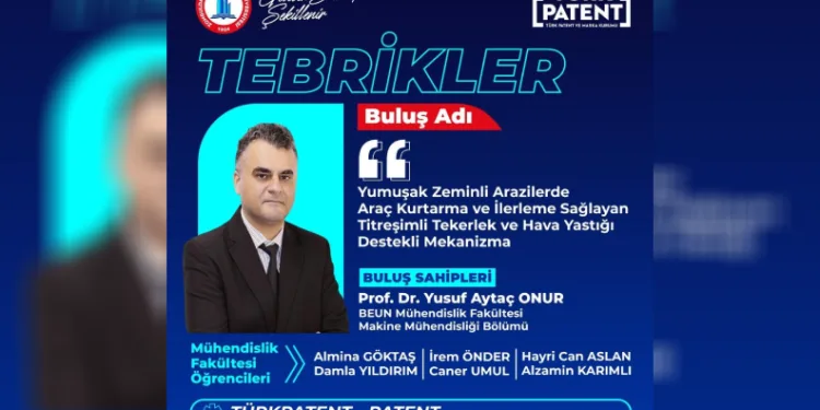 BEUN’lu akademisyen ve öğrencilerin buluşuna patent