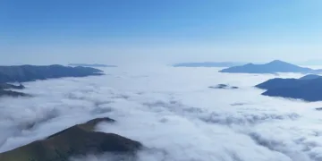 Sis denizi Gümüşhane’de doğaseverleri kendine hayran bırakıyor
